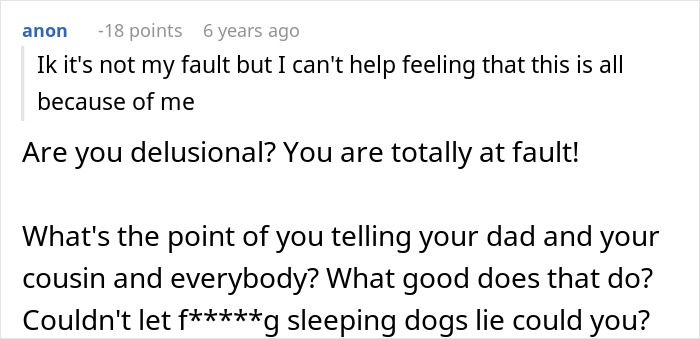 Commenters discussing family drama caused by one DNA test revealing a man&rsquo;s uncle is actually his dad.