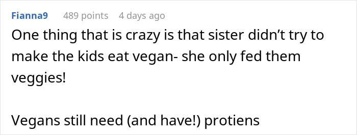 Comment discussing a woman going berserk on her brother for meddling with her parenting when her kids called him for help.