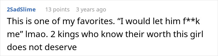 Screenshot of a user comment discussing a breakup after a woman suggests an open relationship online.