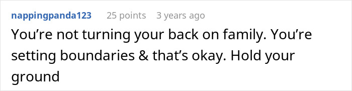 Comment about setting boundaries with in-laws, expressing frustration with unannounced visits and fear of them moving in.
