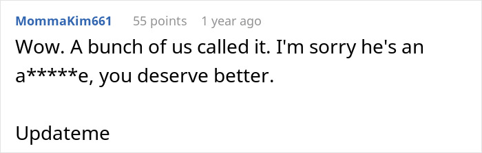 Screenshot of a Reddit comment expressing sympathy about a man&rsquo;s marriage on the rocks after discovering a 12-year-old daughter.