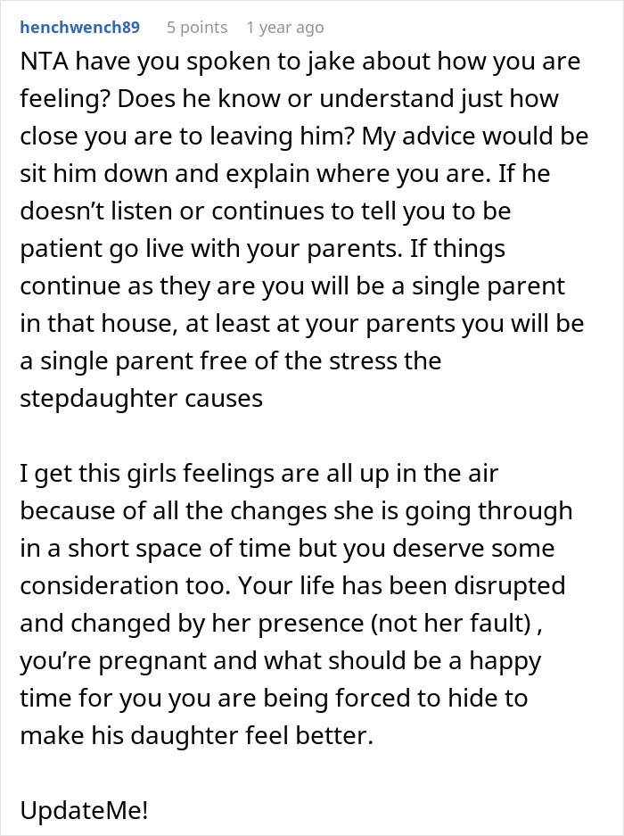 Screenshot of a Reddit comment discussing marriage stress after discovering a man has a 12-year-old daughter.