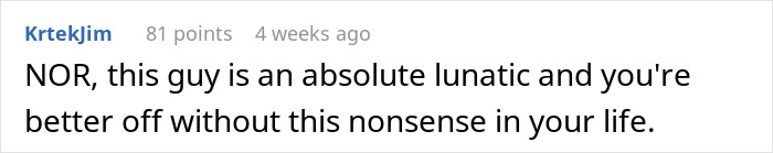 User sharing a comment about relationship concerns after boyfriend&rsquo;s reaction to conversations with boss.