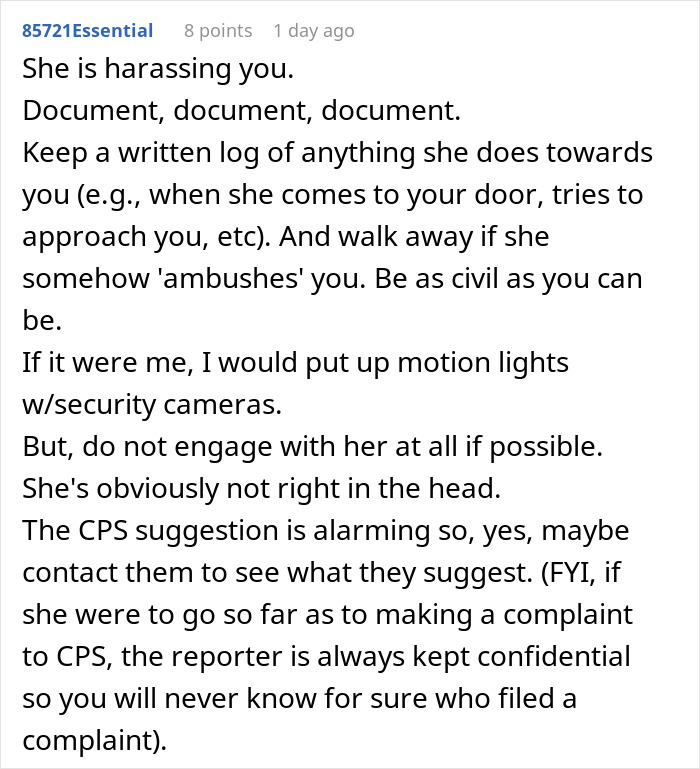 Man stressed and paranoid at home, surrounded by unhinged neighbor who won't leave him alone.