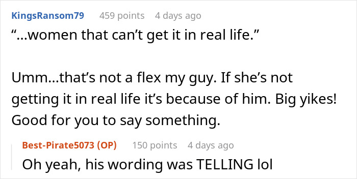 Screenshot of an online discussion where a woman&rsquo;s enjoyment of spicy books causes a stir and humiliated her husband.