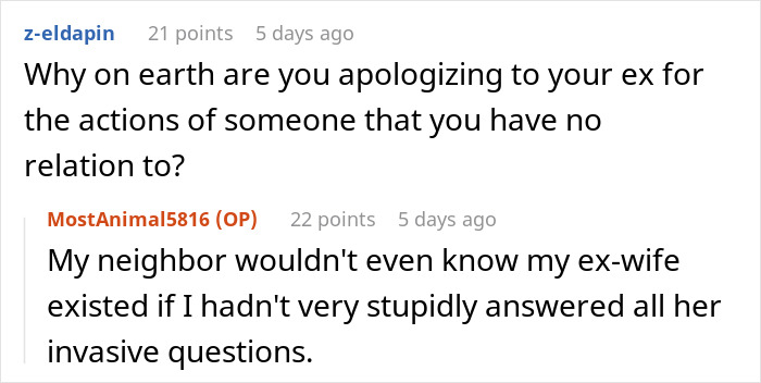 Man stressed and paranoid reading messages on phone about unhinged neighbor causing anxiety at home.
