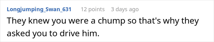 Screenshot of a Reddit comment discussing drama between an aunt who rearranged her nephew's schedule. Screenshot of a Reddit comment discussing drama between an aunt who rearranged her nephew's schedule.
