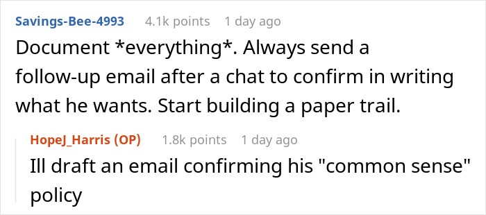 Reddit conversation about cashier told not to work overtime, complying during crisis, and manager's angry reaction.