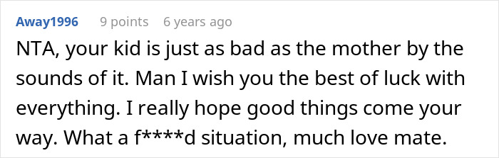 Comment discussing drama over last name as a guy spends more time with his biological dad and identity struggles.