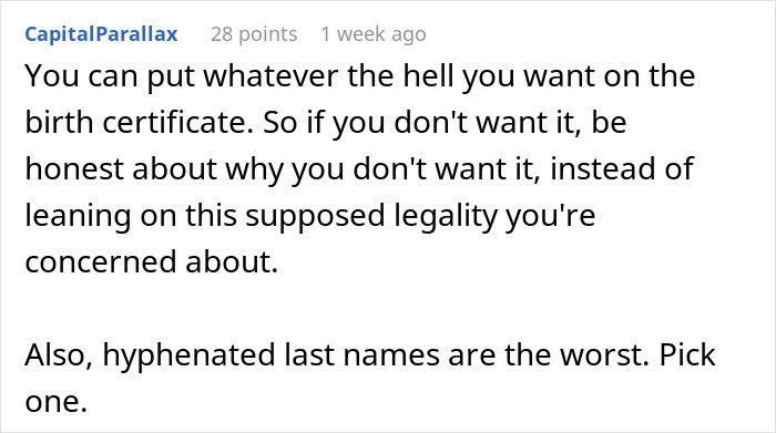 Guy Wants His Baby To Have His Bio Dad&rsquo;s Surname Despite Not Having It Himself, Mom-To-Be Confused