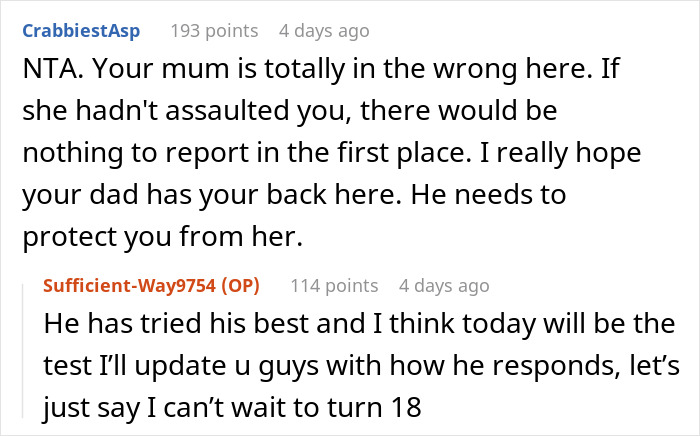 Comments on a forum discussing teen regrets about being honest with therapist after mom faces CPS investigation. Comments on a forum discussing teen regrets about being honest with therapist after mom faces CPS investigation.