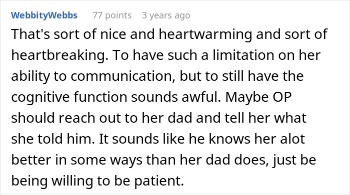 Comment highlighting the heartwarming and heartbreaking story of a man fired over a crude drawing who befriends the woman behind it.