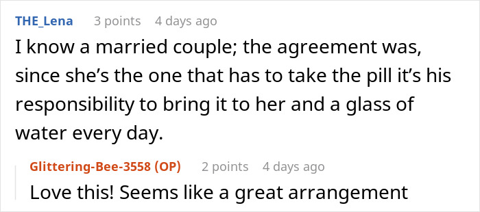 Reddit conversation about a boyfriend helping his partner with the pill in a supportive relationship, avoiding bullying. Reddit conversation about a boyfriend helping his partner with the pill in a supportive relationship, avoiding bullying.