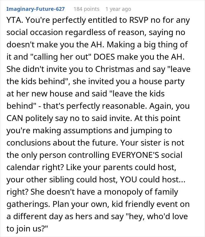 Text conversation discussing boundaries of no kids allowed in home and family member feeling targeted over rules.