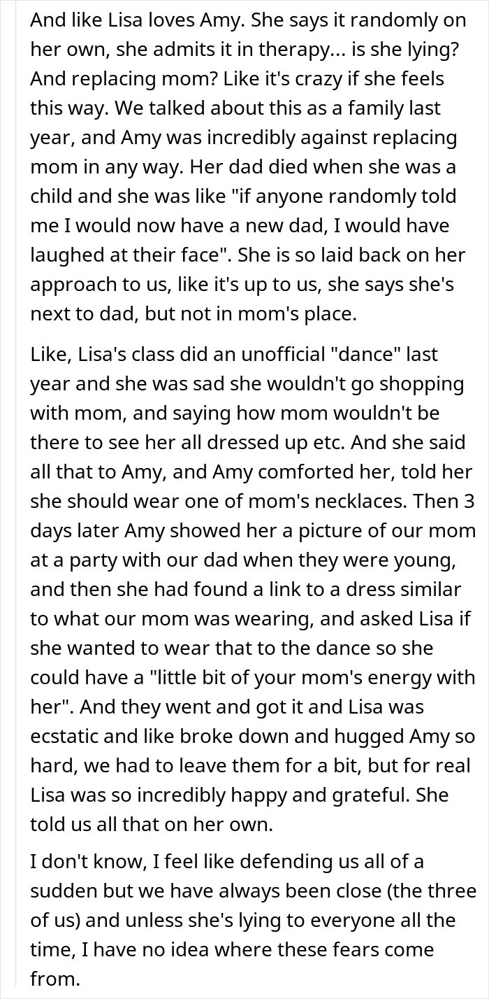 Text excerpt about a widowed dad, his new love, and his teen daughter&rsquo;s jealousy affecting their relationship.