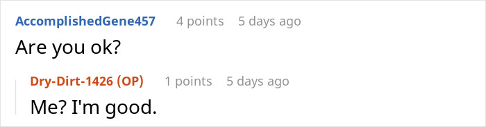 Screenshot of an online conversation where a dad expresses worry about his son in love with a wheelchair user.