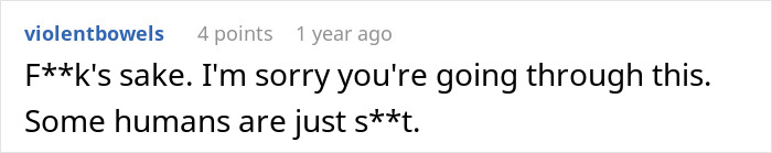 Comment expressing sympathy for a teen escaping a horrible family after conflict with step-father.