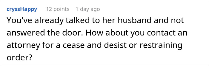 Man stressed and paranoid, sitting alone indoors, worried about unhinged neighbor not leaving him alone.