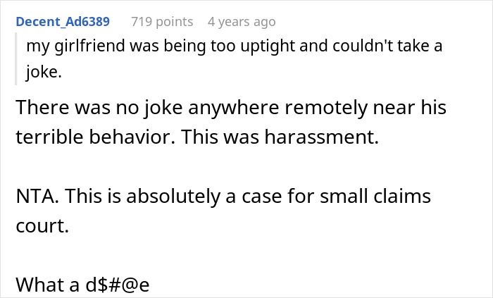 Comment discussing groom pranks on BIL’s girlfriend, refusing to pay for his actions during wedding conflicts.