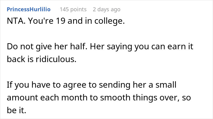 &ldquo;Struggling&rdquo; Mom Sees 19YO Daughter's $4K Savings And Demands Half, Mad As She Won't Hand It Over