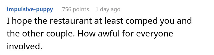 Comment on a post about a planned proposal gone wrong when the ring ended up in another woman’s dessert.