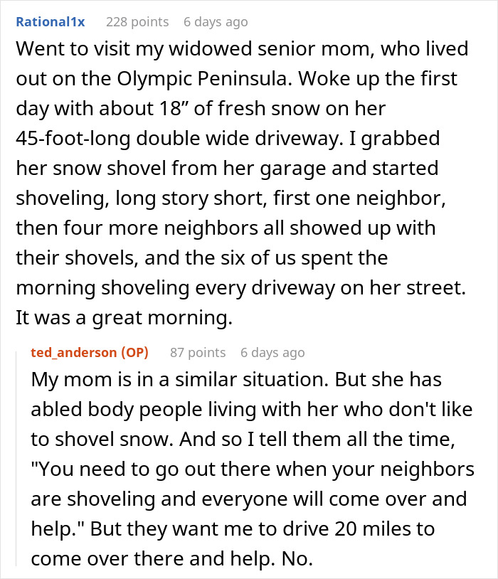 Guy Shovels Snow For Elderly Neighbor, Random Lady Decides He&rsquo;s The HOA And Orders Her Walkway Done