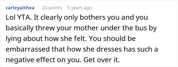 Commenter responding to man wanting girlfriend to stop dressing like Ms. Frizzle, giving a harsh online reality check.