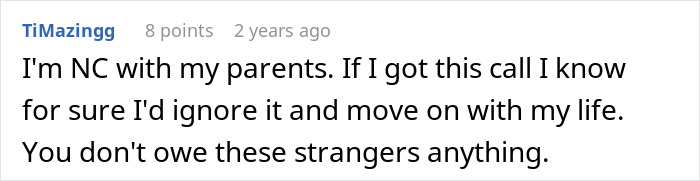 Screenshot of a heartfelt online comment about a woman wanting to reconcile with son she kicked out 32 years ago.