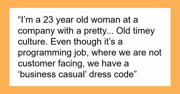 Woman Is Told Her Frumpy Clothes Aren’t “Professional,” Reveals It’s Her Only Shield From Harassment