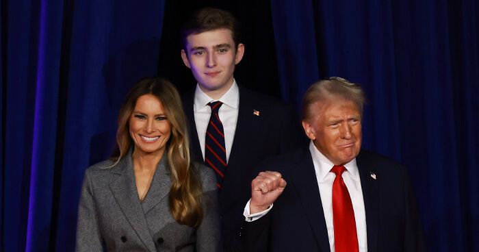 Trump’s Bizarre Explanation For Barron’s Height As New Photo Of His Kids Goes Viral