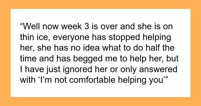 Incompetent New Hire Reports Colleague Over Misread Intentions, Shocked He Won’t Help Her Anymore