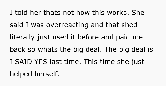 Text showing a conversation about cousin card fraud involving unauthorized use of a credit card for a vacation rental payment.