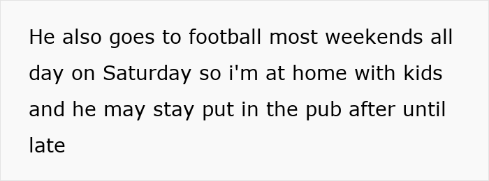 Wife sacrifices social life for family and work, feeling crushed and called boring by husband with no life.