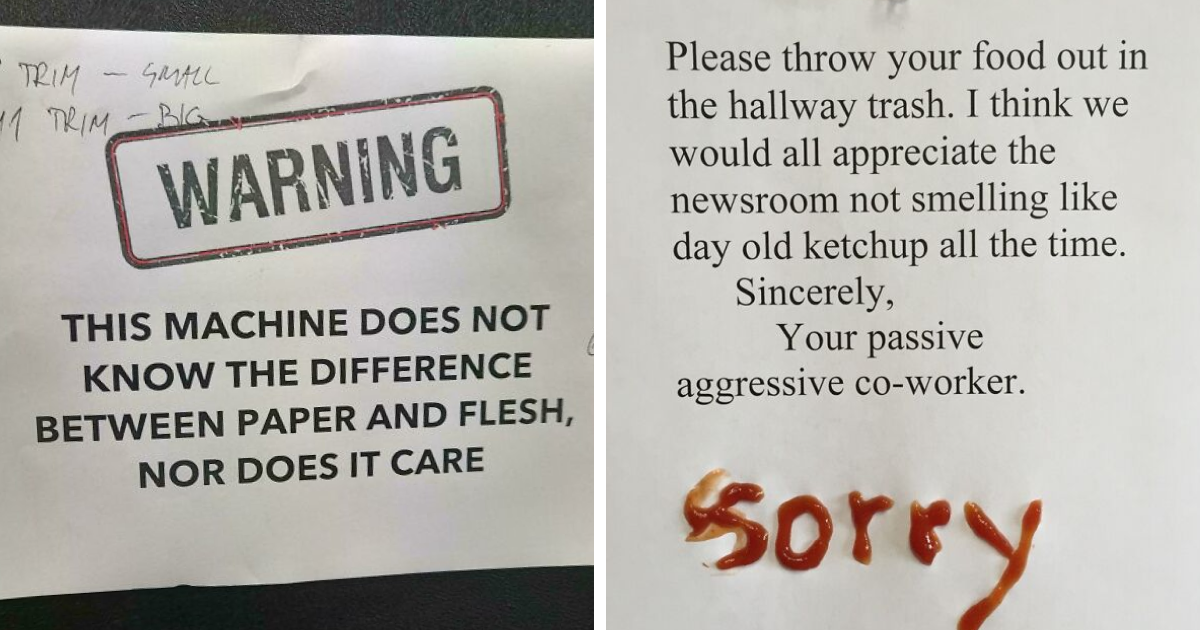 39 Workplace Signs That Made Employees Do A Double Take