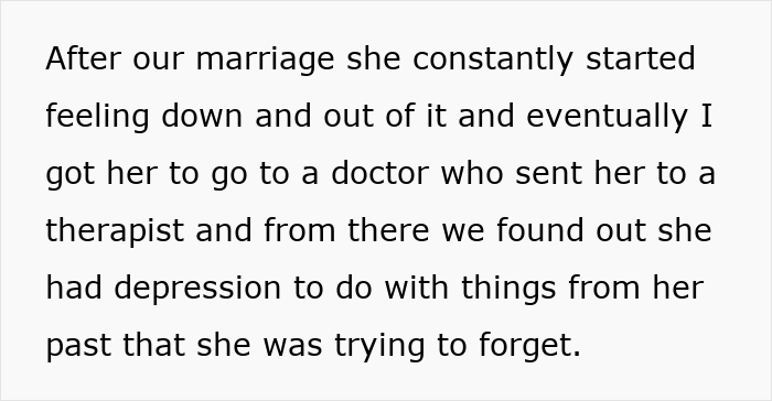 Man gives wife a second chance after she leaves, exploring their journey through depression and reconciliation.