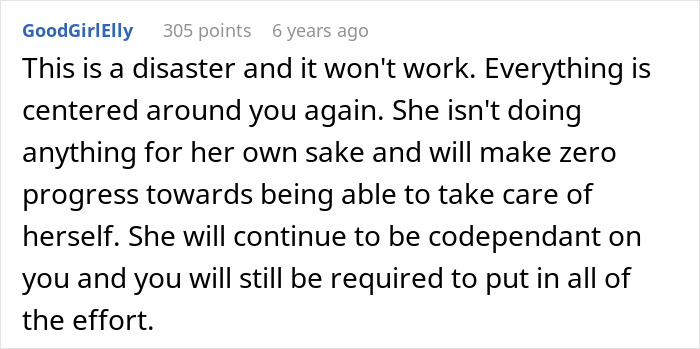 Comment discussing relationship dynamics after a man gives his wife a second chance, sparking internet thoughts.