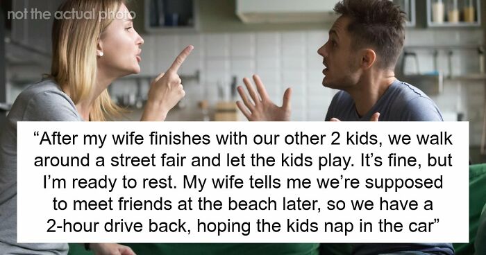 Man Hates Exhausting Surprise Trip With Kids, Wife Melts Down When He Tells The Truth
