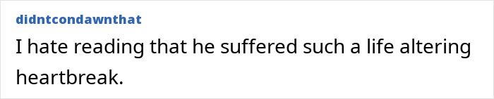 Comment by didntcondawnthat expressing sorrow over Tim Gunn’s heartbreaking reason behind 43 years of celibacy.
