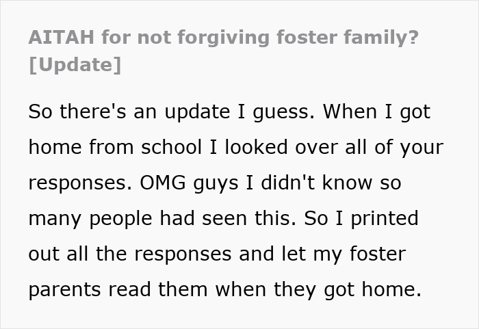Screenshot of forum post discussing an entitled guy accusing a foster teen of theft after a watch goes missing.
