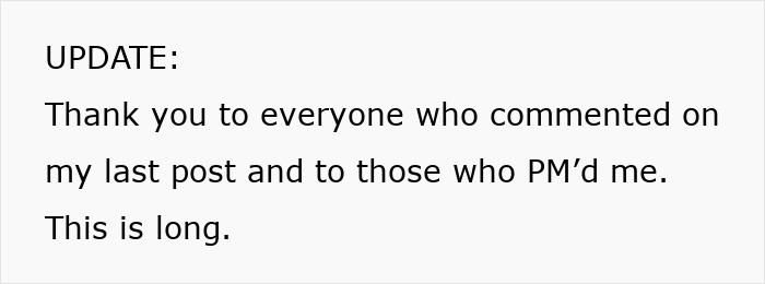 Text update message about response to comments, related to infertile wife and baby-making plan discussion.