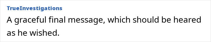 Text excerpt from TrueInvestigations describing Eric Dane&rsquo;s recorded final message for his teenage daughters before his passing.