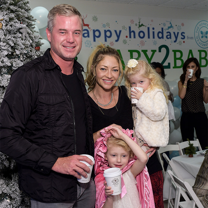 Eric Dane with family at a holiday event, highlighting emotional moments with his teenage daughters before his passing.