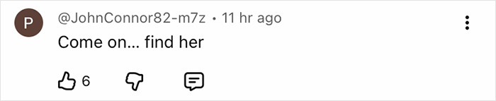 Screenshot of a social media comment urging to find Nancy Guthrie&rsquo;s kidnapper after a pivotal moment revealed by an expert.