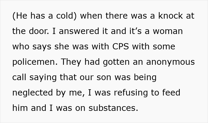 New parents shocked as CPS visits with false accusations, later discovering it was caused by the mother-in-law’s actions. New parents shocked as CPS visits with false accusations, later discovering it was caused by the mother-in-law’s actions.