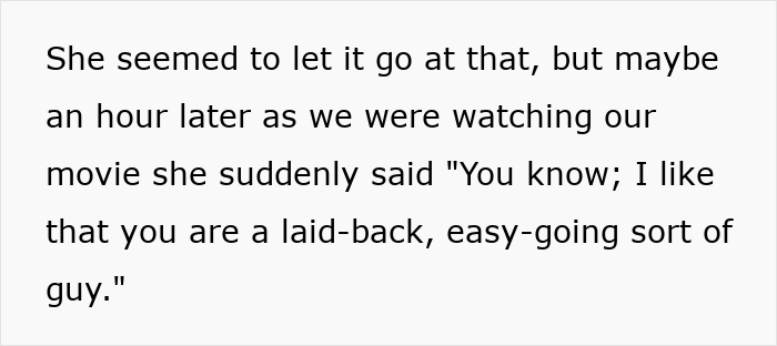 Text excerpt about a girlfriend wishing her boyfriend was as manly as her ex causing relationship drama after he claps back.