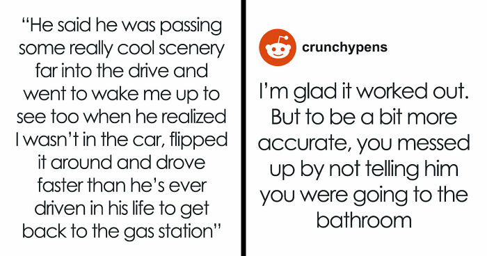 Woman Goes To Toilet During Road Trip, Finds Out BF Drove Away And Left Her Alone In Gas Station