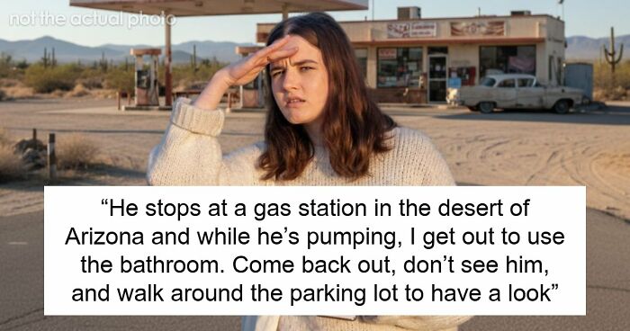Woman Goes To Toilet During Road Trip, Finds Out BF Drove Away And Left Her Alone In Gas Station