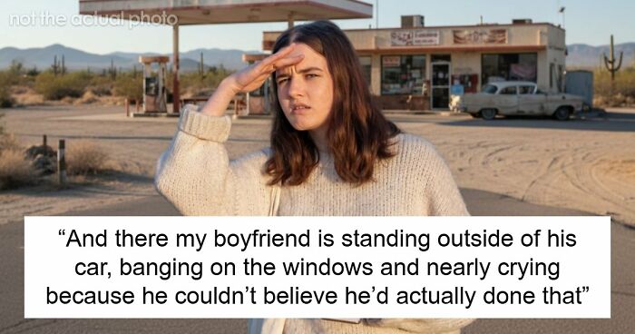 Woman Goes To Toilet During Road Trip, Finds Out BF Drove Away And Left Her Alone In Gas Station