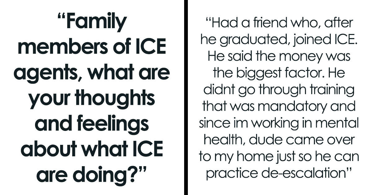 A Sobering Look Inside The Families Of ICE Agents As 30 People Share Their True Feelings