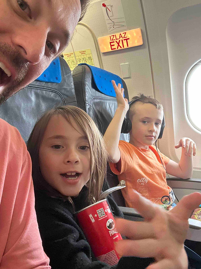 Father and four missing kids reunited on airplane, returning after mom’s doomsday abduction from foreign orphanage.